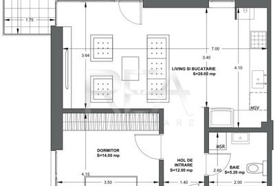 2 camere 60 mp Ultracentral bloc boutique - 7
