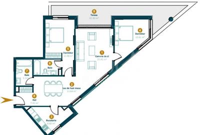 Apartament 3 camere de vanzare in Intre Lacuri, Cluj Napoca - 17
