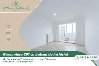 Garsoniera CF 1 de inchiriat, zona 200 Micalaca, Arad - 1