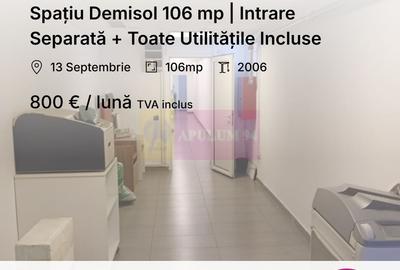 Spațiu Demisol 106 mp | Intrare Separată + Toate Utilitățile Incluse - 1