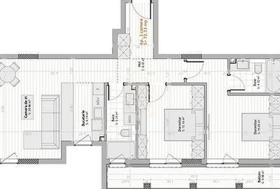 Apartament cu 3 camere decomandat în Calea Moldovei