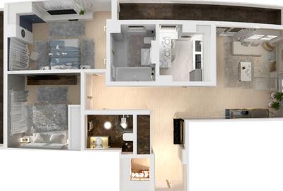 FRUMOASA-Poitiers ap. 3 camere, intabulat, et. intermediare, mutare rapida! - 2