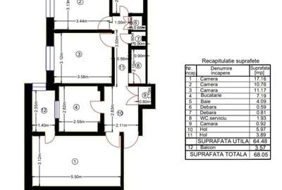 Ghencea-Strada Sergent Gheorghe Latea-Apartament 3 camere - 4