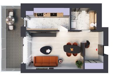 Garsoniera | Tip 1C | HILS Titanium - 3