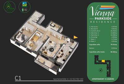 Apartament 3 camere, decomandat, bloc nou, Bd. Metalurgiei, Sector 4 - 8