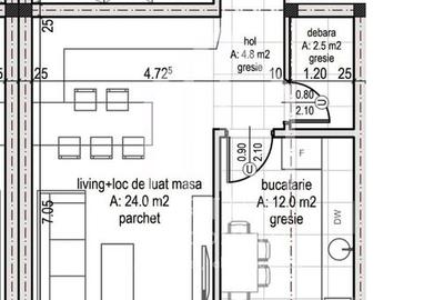 OFERTA LUNII - Apartament 3 camere - 69 mp + balcon de 7 mp - Etaj 1 - 3