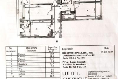 Apartament 4 camere, 85 mp, zona Piața Centrală, bloc 1994, acoperiș tip pod - 16