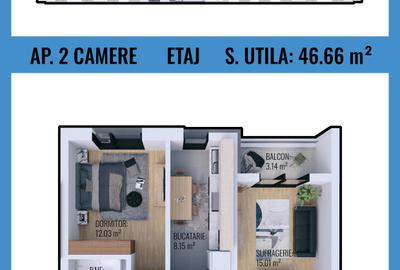 2 Camere, Victory Residence, Militari, Rezervelor 65, Finisat - 2