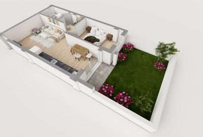 COMISION 0% ! 2 CAMERE CU GRADINA 37MP POPAS PACURARI - 1