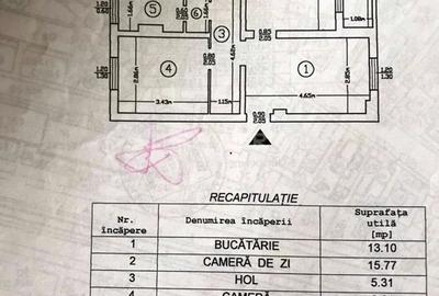 Mobilat, Apartament 3 camere 68mp, Tatarasi, centrala termica - 8