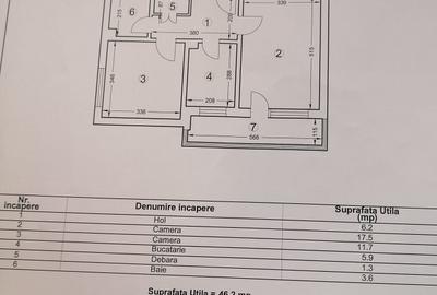 Apartament cu 2 camere decomandat în Tomis Nord