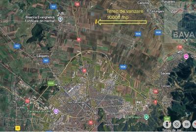 Teren extravilan de vânzare - 10 000 mp -Sud Harman - 2