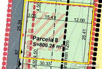 Teren 800mp pt casa individuala, PUZ și HCL colonia Sopor - 6