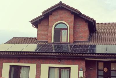 Corbeanca, inchiriez vila superba, stil american, cu semineu si panouri solare - 4