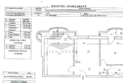 Racadau - Apartament cu doua camere, 58 mp + doua balcoane (7.6 mp) - 5