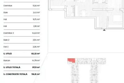 Apartament 3 camere| Metrou | Pipera | Investitie Ideala | - 15