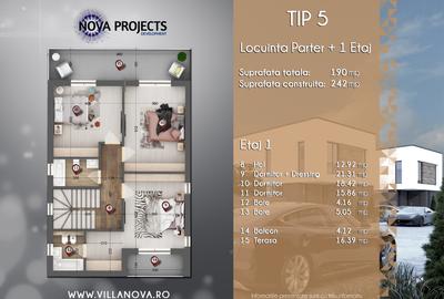 Casa cu 5 camere | HVAC |Pompa caldura |Ventiloconvectoare |Panouri fotovoltaice - 20