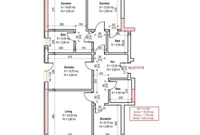Apartament 4 camere decomandat Pallady Metrou Nicolae Teclu 10 minute - 2