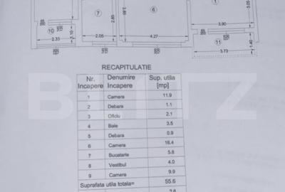Campus Palas - Apartament 3 Camere 63 mp - 15