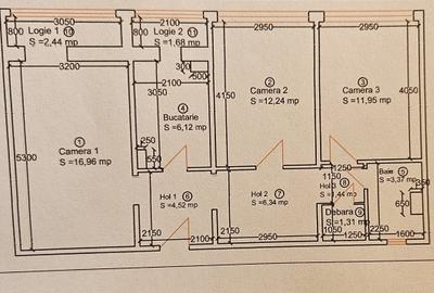 Apartament cu 3 camere decomandat, mobilat în Torontalului