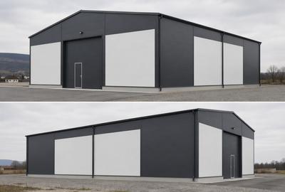 HALĂ in constructie,  580 mp ,  TEREN 1.300 mp !  GILĂU - 1