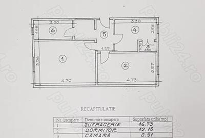 Apartament 2 camere str Isaccei etajul 3 din 4 CENTRU - 1