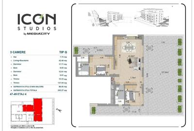 Apartament cu 3 camere în ansamblul ICON Studios - zona Moșilor - 7