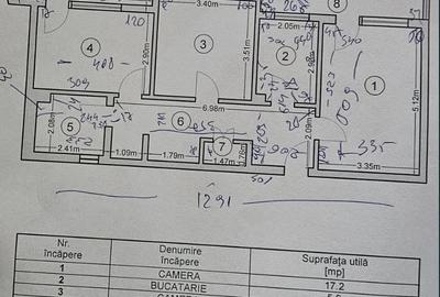 Apartament  3 camere Tomis Nord  77 mp - 1