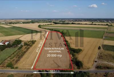 Teren intravilan 20.000 mp, front 52 ml, Sag - 2