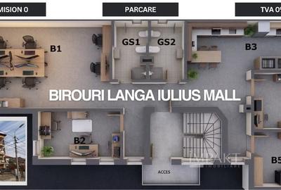 Spatiu de birouri parter langa Iulius Mall, parter, cu 2 locuri parcare - 30