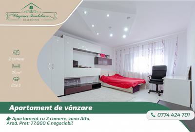 Apartament cu 2 camere si centrala proprie, zona Alfa, Arad - 1