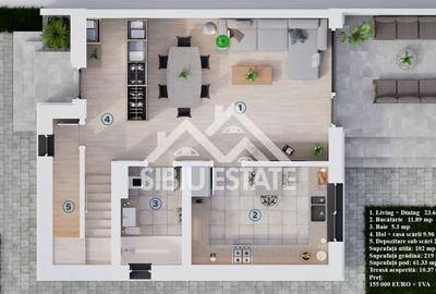 Duplex modern cu 4 camere, 102 mp – oază de liniște aproape de orașul Sibiu - 3