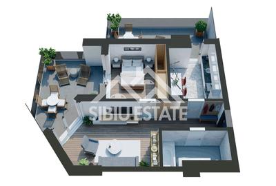 Apartament cu 2  camere-Design avangardist și confort contemporan - 7