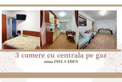 Apartament cu 3 camere decomandat, mobilat în Inel I