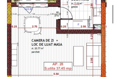 Garsonieră semidecomandată în Florești