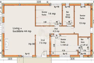 Casă individuală nouă  Borhanci teren 1100 mp si livadă - 3