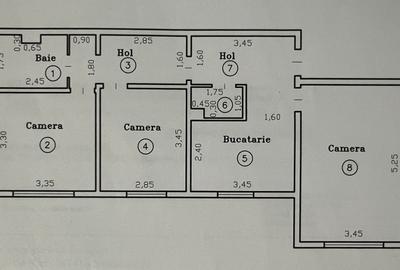 Girocului | 3 Camere | 2 Băi | Boxa | Mobilat si Utilat | Centrala proprie - 12