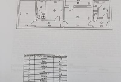 Etaj 2-Tatarasi Complex Stejar-3 camere 68mp-liber - 2