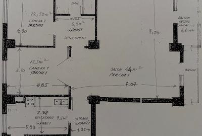 Universitate foarte aproape de metrou, bloc 1982 reabilitat termic, etaj1, 106mp - 13