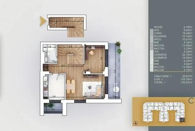 Apartament 4 Camere Duplex Metrou | Dezvoltator | Titan -Pallady - 3