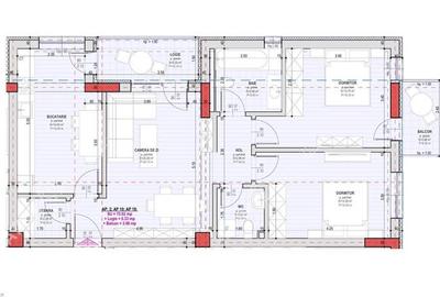 Apartament la cheie cu 3 camere 2 bai si 2 balcoane zona Pictor Brana - 5