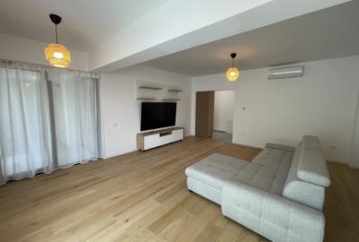 Baneasa, 3 camere, 110mp, parter, finisaje de lux, mobilat și utilat,  parcare - 3