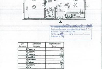 Brancoveanu - Secuilor Aprtament 3 camere hol H - 8