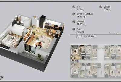 Studio 2 Camere Comision 0 Direct Dezvoltator - 3