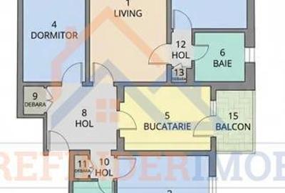 4 camere Rahova, renovat, 2 balcoane+boxa - 8