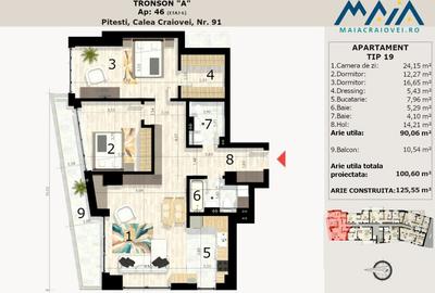 3 Camere Finisaje Premium | Incalzire in pardoseala | Pitesti | Ultracentral - 8