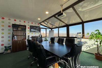 Apartament 4 camere, ultrafinisat, mobilat pentru birou, panorama unica ! - 4