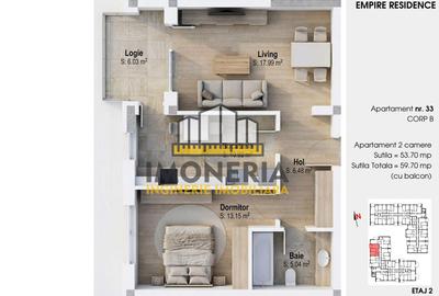 Empire Residence Tornadei 2 – Comision 0% – 2 camere spatioase, imobil premium - 16
