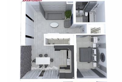 Apartament nou cu 2 camere de vanzare in Complexul Brubus -Santandrei - 1