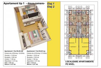 IMI Residence - Sanandrei - Comision 0 - Apt. 2 camere, 55 mp - loc parcare incl - 1